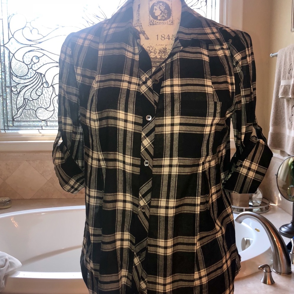 Joie plaid blouse
